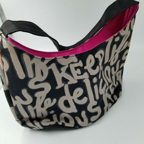 Lean Cuisine Culinary Chic Womens Lunchbox Bag Black White Insulated Cooler - Picture 2 of 5